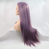 melody wig Mixed Purple Wig Long Silky Straight Wigs For Women Hair Synthetic Lace Front Wigs Heat Resistant Fiber Long