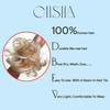 CAISHA 100 HUMAN HAIR Scrunchie Hair Piece Updo Braid Hair Scrunchy Messy Bun Red Blonde Mix H312m