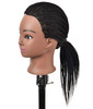 RYHAIR Mannequin Head with Human Hair for Hairdresser Training Braiding Styling Manikin Cosmetology Makeup Manican Doll