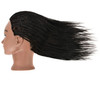 RYHAIR Mannequin Head with Human Hair for Hairdresser Training Braiding Styling Manikin Cosmetology Makeup Manican Doll