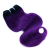 FASHION LINE 8 Human Hair Bundles Ombre Two Tone Brazilian Virgin Hair Extensions Body Wave 50g Bundles 8888 Inch 1bpurp
