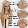 Maycaur Blonde Lace Front Wigs Pre Plucked Hairline Long Wigs for Black Women Glueless Straight Hair Blond Lace Front Sy