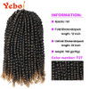 YEBO Spring Twists Hair 12 Inch 4 Packs Ombre Colors Synthetic Braiding Hair Extensions for WomanT2712inch