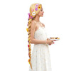 ColorGround Long Blonde Braided Cosplay Wig for Halloween and Con Blonde Wig Only