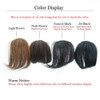 Dsoar Thick Side Bangs Clip in Real Human Hair Bangs Natural Clip On Side Bangs Straight Fringe Hair ExtensionsLight Bro