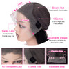 GOMOST Body Wave Lace Front Wigs Human Hair Pre Plucked 180 Density 13x4 HD Lace Frontal Wigs for Black Women Glueless W