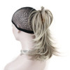 Aimole Synthetic Ponytail Clipon Straight Wig Short Extensions hair Hairpiece 48T Light Gray Blonde with Dark Root