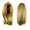 SSSOY 10 Womens Short Straight Claw Clip On In Ponytail Pony Tail Hair Extension Synthetic Wig Hair Piece Hairpiece for
