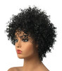 Wiginway Black Short Afro Curly Hair Wigs for Black Women Natural Looking Fashion African American Wigs Synthetic 8 Inch