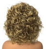 Wiginway Women Short Curly Heat Resistant Synthetic Hair Wigs Big Curly Dark Blonde Fashion Wigs 8 Inch