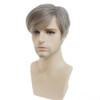 Wiginway Short Straight Wig for Men Gray Synthetic Natural full Wigs 6