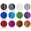Onwon 12 Colors Hair Tinsel Strands 47 Inches Sparkling Shiny Hair Tinsel Extensions Highlights Glitter Hair Extensions