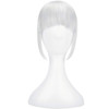 8 Clip in Bangs Hair Extensions Thick Full Neat Bangs Fringe Hair Extension with Temples One Piece Clip on Front Bangs H