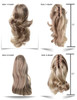 Lydell 12 Dual Use Straight Curly Styled Clip In Claw Ponytail Hair Extension Synthetic Hairpiece 125g with a jawclaw cl