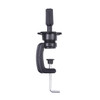 EERYA Wig Mannequin Head Stand Cosmetology Manikin Head Standard Holding Holder Clamp Stands Black 1Pc Desktop Head Stan