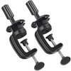 Teenitor Wig Mannequin Head Stand 2 Pack Cosmetology Manikin Stand Mannequin Head Holder Clamp Black Wig Stand Holder