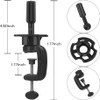 Teenitor Wig Mannequin Head Stand 2 Pack Cosmetology Manikin Stand Mannequin Head Holder Clamp Black Wig Stand Holder