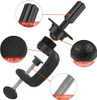 Teenitor Wig Mannequin Head Stand 2 Pack Cosmetology Manikin Stand Mannequin Head Holder Clamp Black Wig Stand Holder
