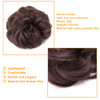 Snoilite Hair Bun Extensions Messy Wavy Curly Dish Donut Scrunchie Hairpiece Accessories Chignons Updo Ponytail Pony Tai
