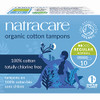 Natracare Non-Applicator 100% Organic Cotton Tampons, Regular, Totally Chlorine Free, Biodegradable and Compostable (1 Pack, 10 Tampons Total) online at globaldelivered