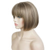 Aimole Short Bob Straight Wig with Cute Flat Bangs Synthetic Hair24M8613