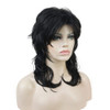 Aimole Shaggy Layered Wig Shoulder Length Womens Wig with Hair Bangs Premium Synthetic Hair Wig for Women Darkest Brown