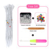 Dsoar Dreadlock Extensions Synthetic Dreads Crochet Locs Hair Full Handmade Dreads Extensions 20 inch 30pcsLight Grey