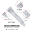 Dsoar Dreadlock Extensions Synthetic Dreads Crochet Locs Hair Full Handmade Dreads Extensions 20 inch 30pcsLight Grey