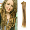 Dsoar Dreadlock Extensions Brown Synthetic Dreads 20 Inch 12 Strands Handmade Dreadlocks Extensions Hippie Crochet Loc E