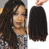 12 inch Spring Twist Crochet Braids Hair for Butterfly Locs Bomb Twist Crochet Hair Beyond Beauty Ombre Colors Synthetic
