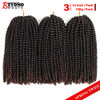 12 inch Spring Twist Crochet Braids Hair for Butterfly Locs Bomb Twist Crochet Hair Beyond Beauty Ombre Colors Synthetic