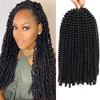 12 inch Spring Twist Crochet Braids Hair for Butterfly Locs Bomb Twist Crochet Hair Beyond Beauty Ombre Colors Synthetic
