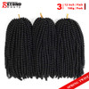 12 inch Spring Twist Crochet Braids Hair for Butterfly Locs Bomb Twist Crochet Hair Beyond Beauty Ombre Colors Synthetic