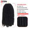 12 inch Spring Twist Crochet Braids Hair for Butterfly Locs Bomb Twist Crochet Hair Beyond Beauty Ombre Colors Synthetic