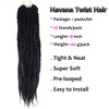 7 Pack Senegalese Twist Crochet Hair 18Inch Havana Twist Crochet Braids Soft Synthetic Braiding Hair Extensions For Blac