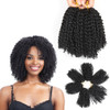 8 Inch Short Passion Twist Hair 6 Bundles Kinky Curly Crochet Hair for Black Women Curly Braiding Hair Crochet Braids Ha