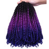 2 Pack Spring Twist Ombre Colors Bomb Twist Crochet Braids 8 inch Fluffy Soft Jamaican Bounce Synthetic Braiding Hair Ex