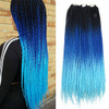 Ombre Box Braids Crochet Hair Crochet Braids Box Braiding Synthetic Hair Extension 24inch 5 packsorder