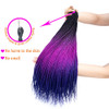 Ombre Box Braids Crochet Hair Crochet Braids Box Braiding Synthetic Hair Extension 24inch 5 packsorder