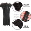 Loc Extensions Human Hair For MenWomen 8 Inch 06cm 40strands Width 100 Full Handmade Permanent Dreadlock Extensions Huma