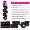 Flady 10A Brazilian Body Wave 4 Bundles with Closure Unprocessed Brazilian Virgin Human Hair Bundles with Closure 14 16