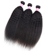 Odir Kinky Straight Bundles 14 16 18 Inch Human Hair Unprocessed 9A Brazilian Yaki Straight Virgin Hair 3 Bundles Remy H