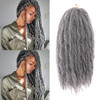 KGBFASS 3Packs Marley Braiding Hair 18Inch Afro Marley Hair For Twists Synthetic Kinky Braiding Hair Extensions Gary