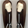 ELESTY Brown Synthetic Lace Front Wig Long Straight 6 Lace Front Wig For Women Heat Resistant Fiber Makeup Lace Wigs