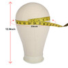 Leeven 2124 Canvas Wig Head Poly Manikin Head for Making Wigs Professional Mannequin Head with 20 Pcs T Pins and Clamp S
