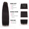 ABH AmazingBeauty Hair Yaki Straight Human Hair Clip ins Real Remy Yaky Clip in for African American Relaxed Hair 7 Piec