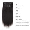 ABH AmazingBeauty Hair Yaki Straight Clip Hair Extensions Human Hair Real Remy Thick Yaki Clip in for African American R