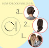 CAISHA 14 Wavy Clip On Ponytail With Butterfly Clip Hairpiece Heatresistant Synthetic Fibres Brown Mix H92