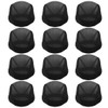 Tayfremn 12pcs Dome Caps Mesh Dome Wig Cap Black Elastic Wig Caps Stretchable Spandex Dome Caps Breathable Nylon Light H