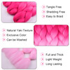 Ombre Braiding Hair PinkLight Pink3pcs Jumbo Braiding Hair Extension For Box Braids Twist 24 Inch Hot Water Seal Real So